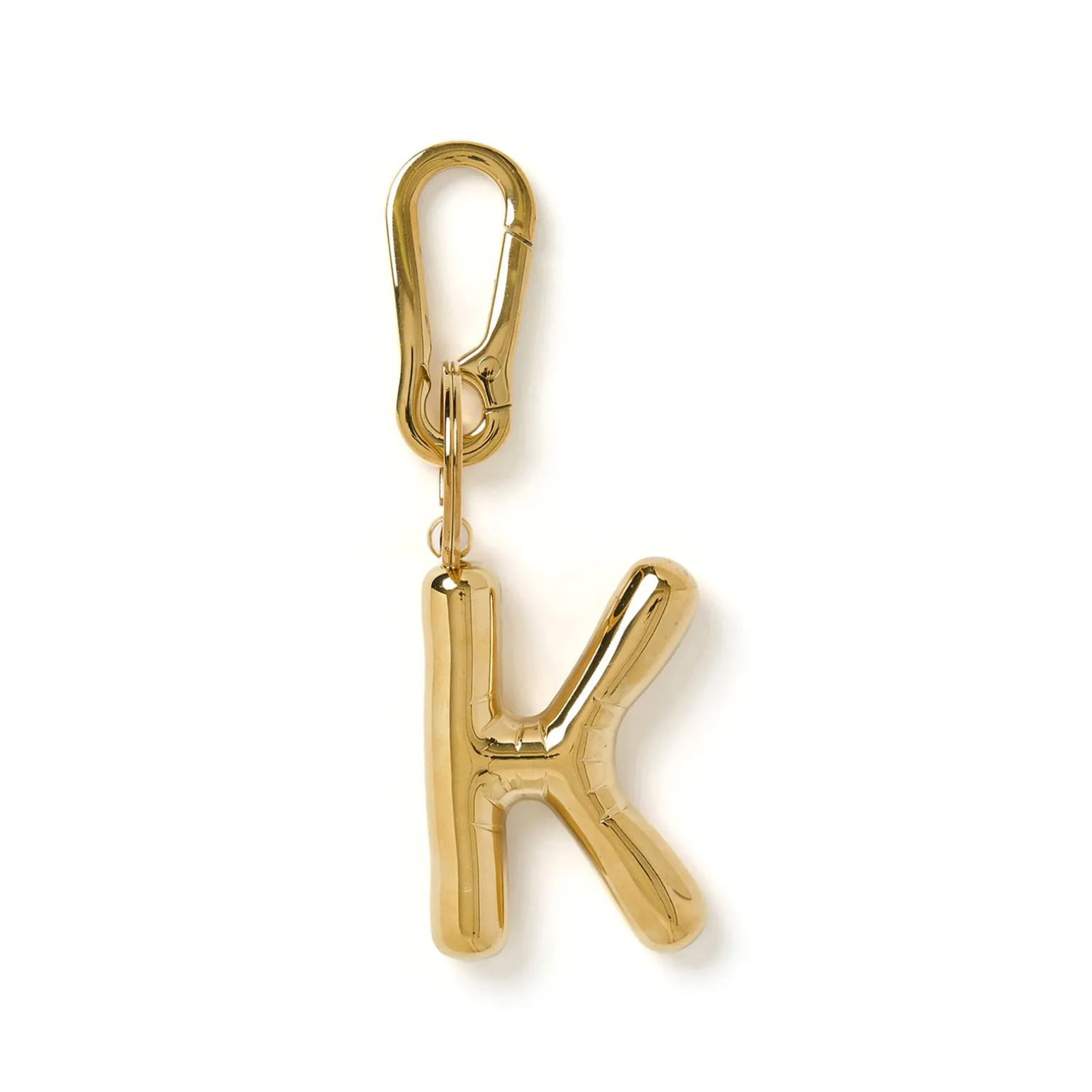 Alphabet Gold Key Ring