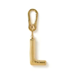 Alphabet Gold Key Ring