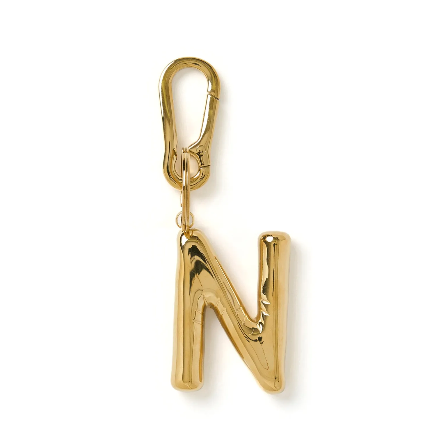 Alphabet Gold Key Ring