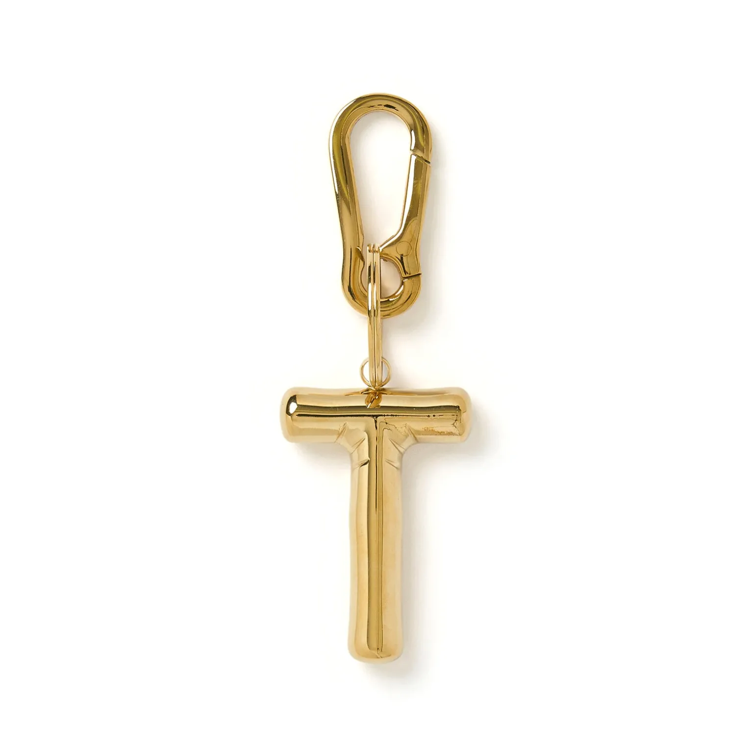 Alphabet Gold Key Ring
