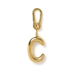 Alphabet Gold Key Ring