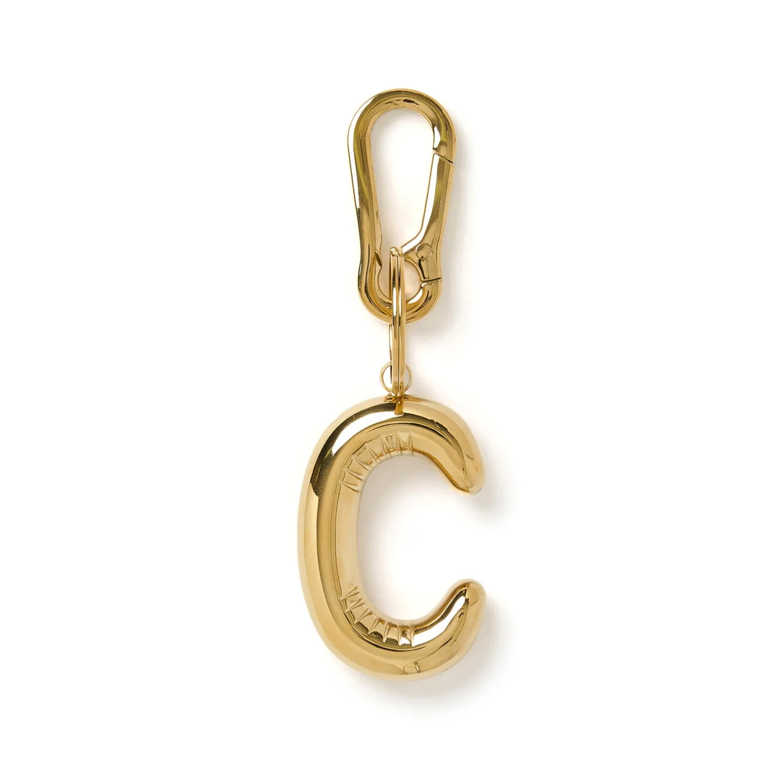 Alphabet Gold Key Ring
