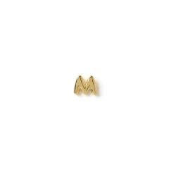 Alphabet Gold Single Stud