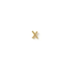 Alphabet Gold Single Stud