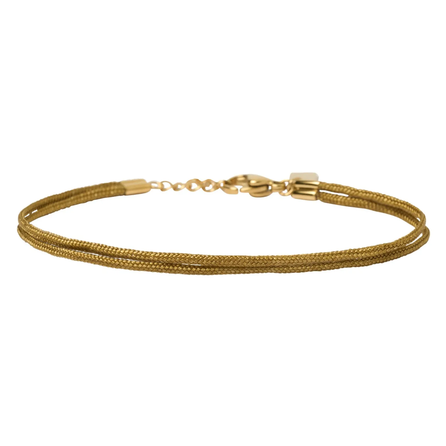 Alphabet String Bracelet - Coffee