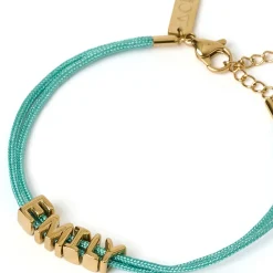 Alphabet String Bracelet - Sky