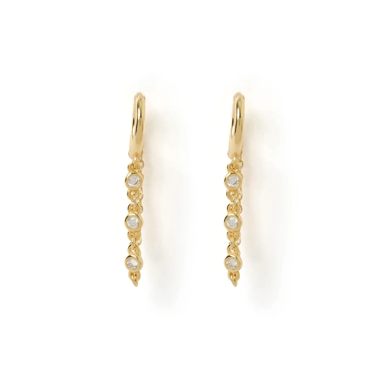 Amaretto Gold Huggie Earrings