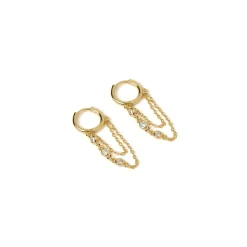 Amaretto Gold Huggie Earrings