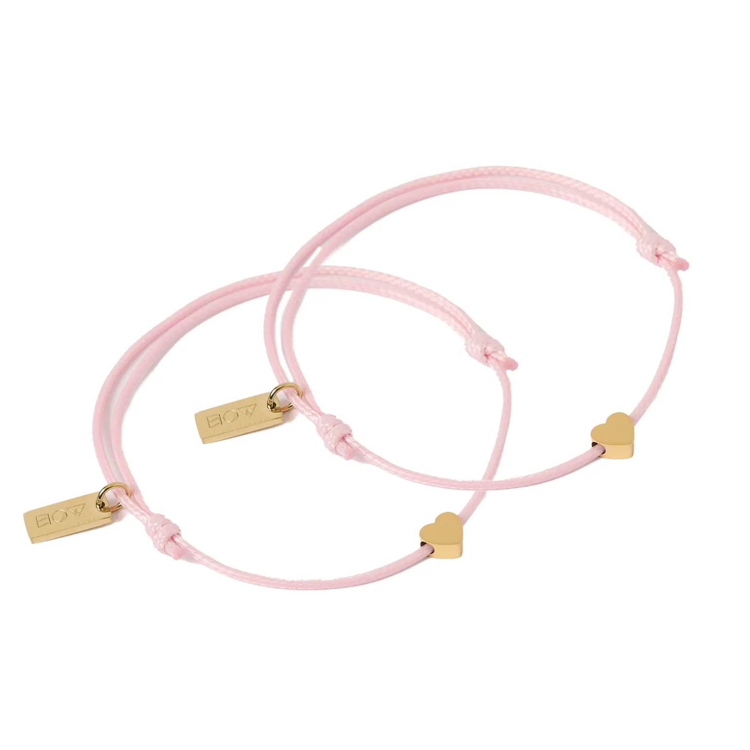 Angel Heart Friendship Bracelet Pair