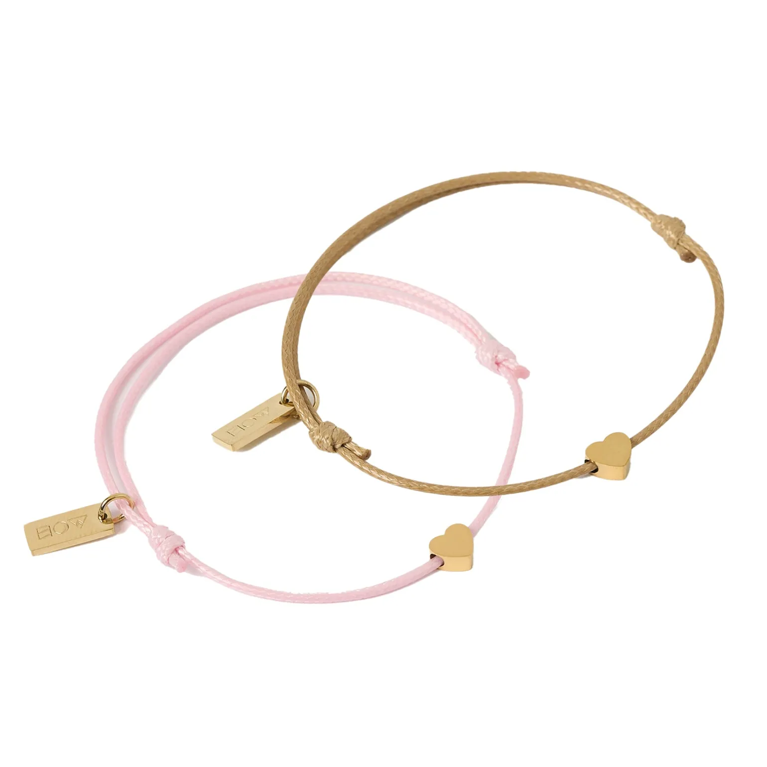 Angel Heart Friendship Bracelet Pair