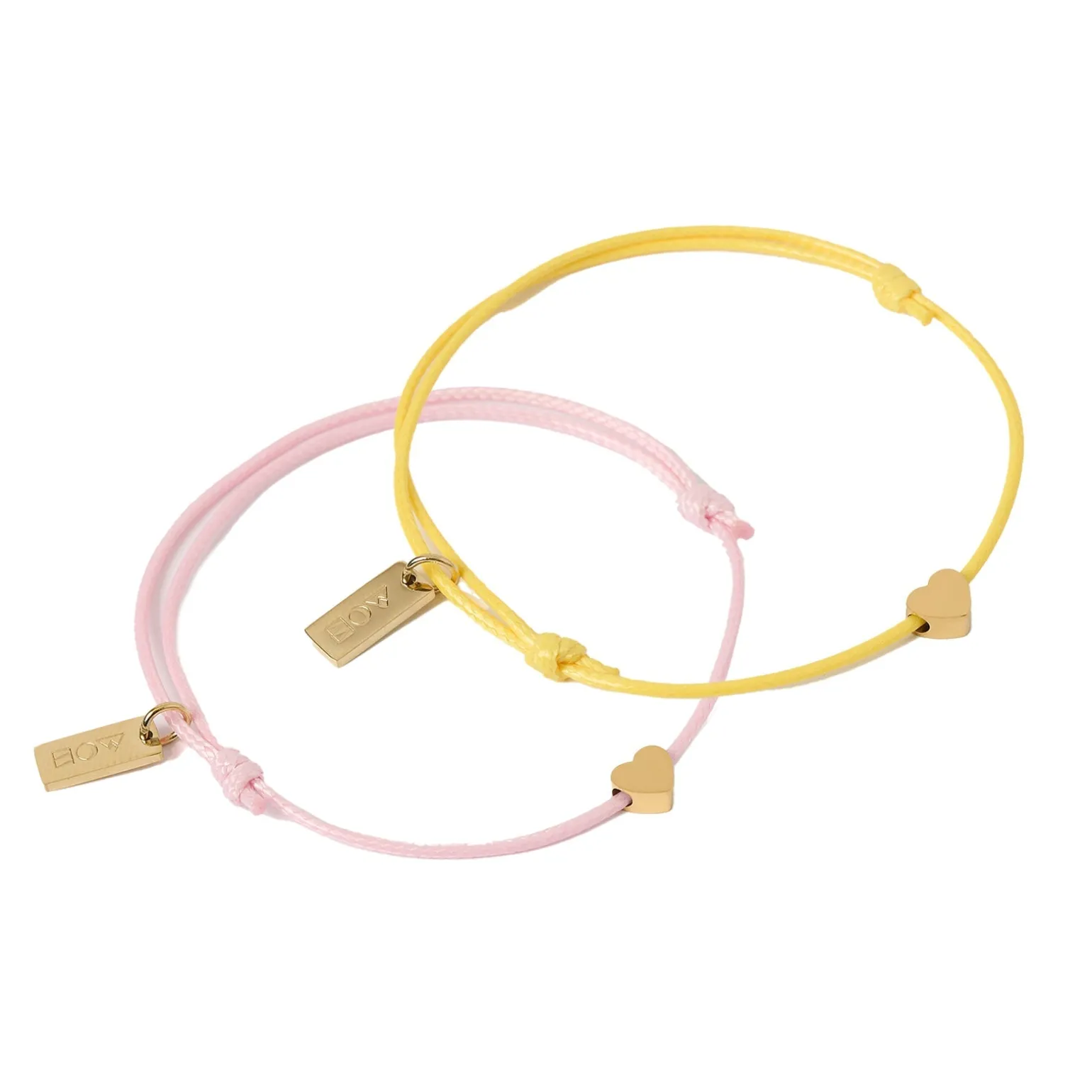 Angel Heart Friendship Bracelet Pair