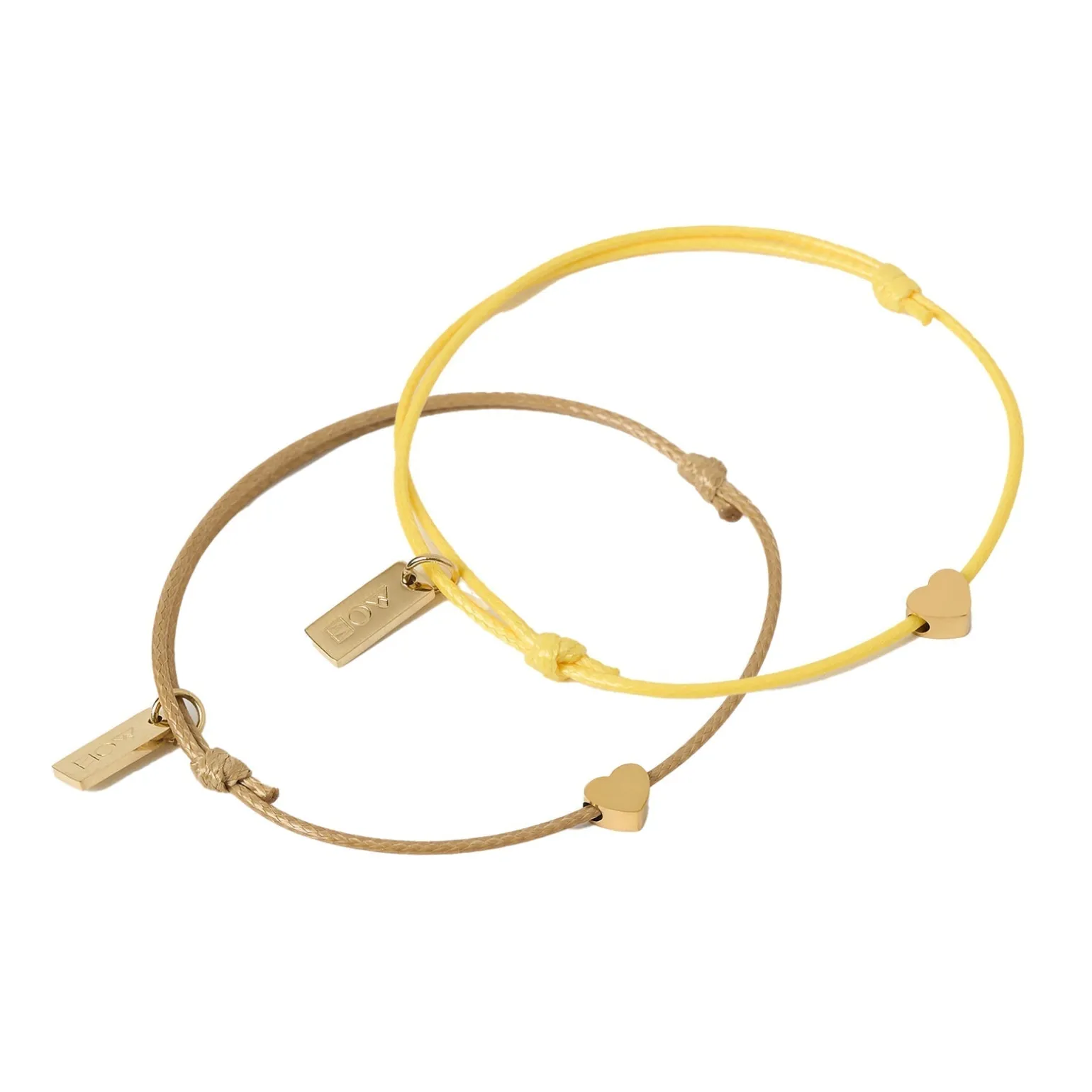 Angel Heart Friendship Bracelet Pair