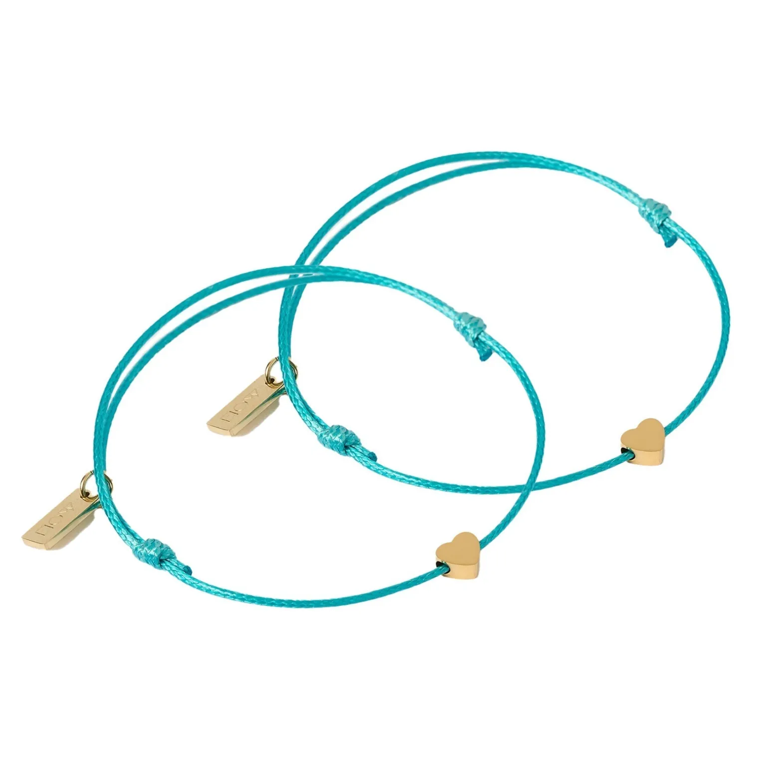 Angel Heart Friendship Bracelet Pair
