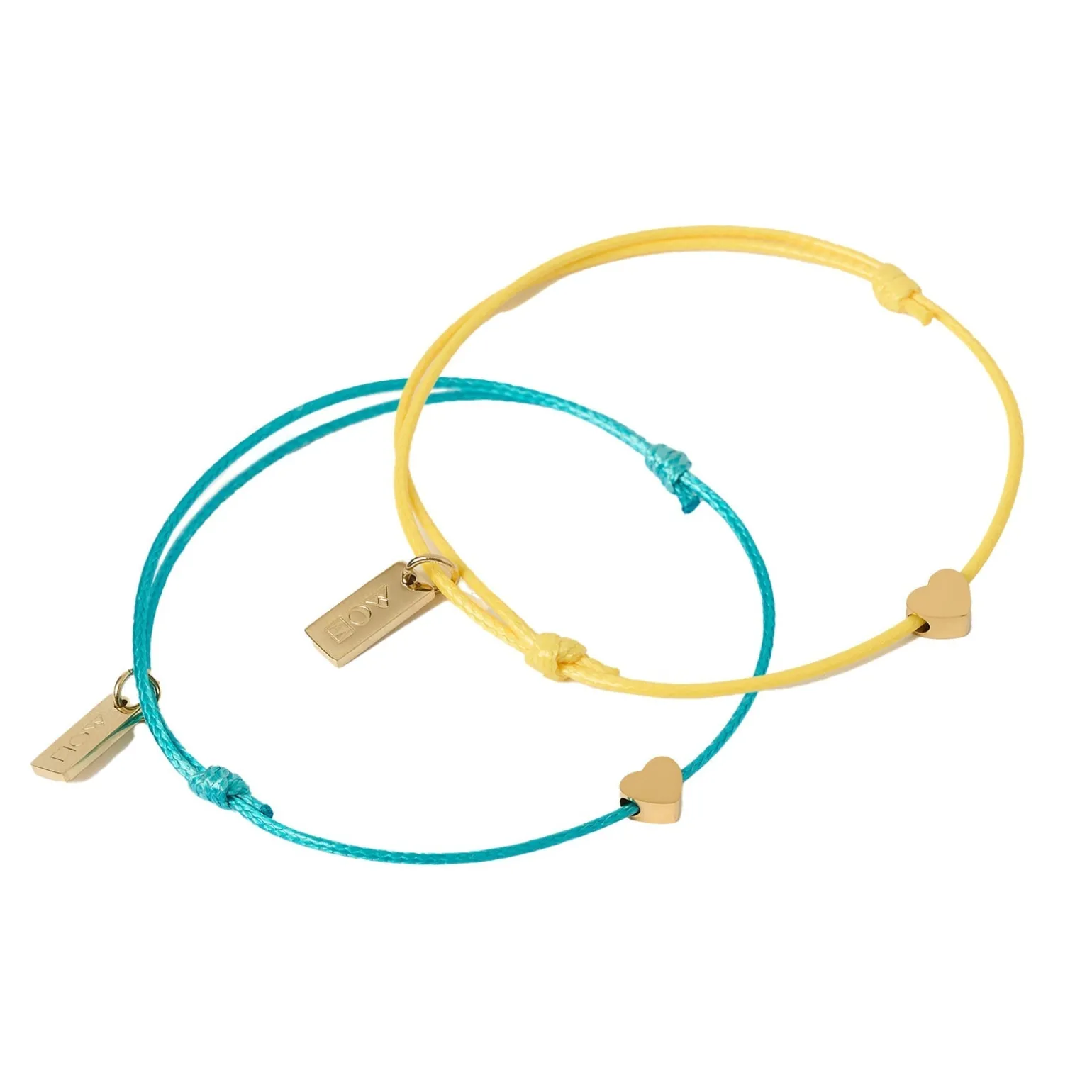 Angel Heart Friendship Bracelet Pair