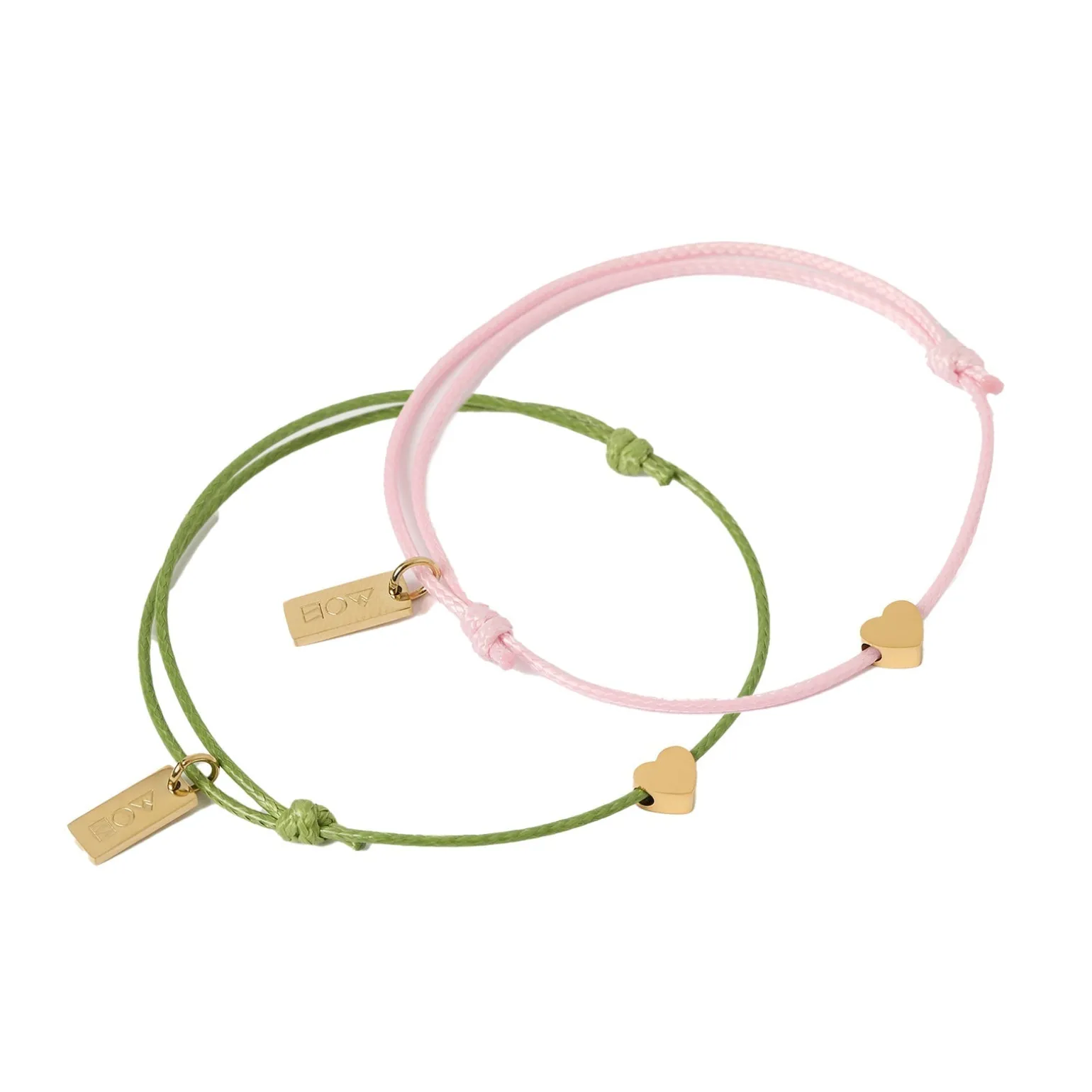 Angel Heart Friendship Bracelet Pair