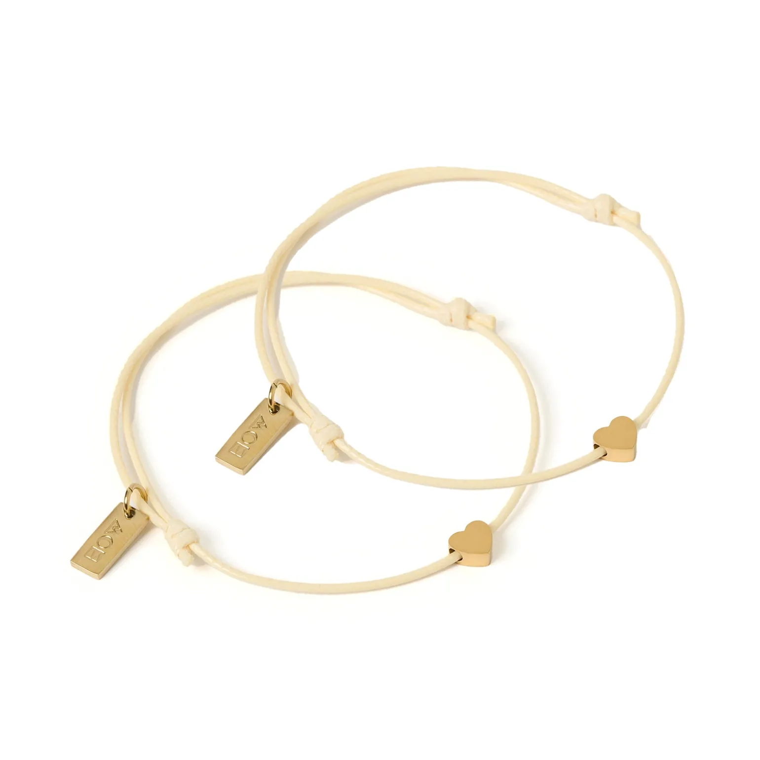 Angel Heart Friendship Bracelet Pair