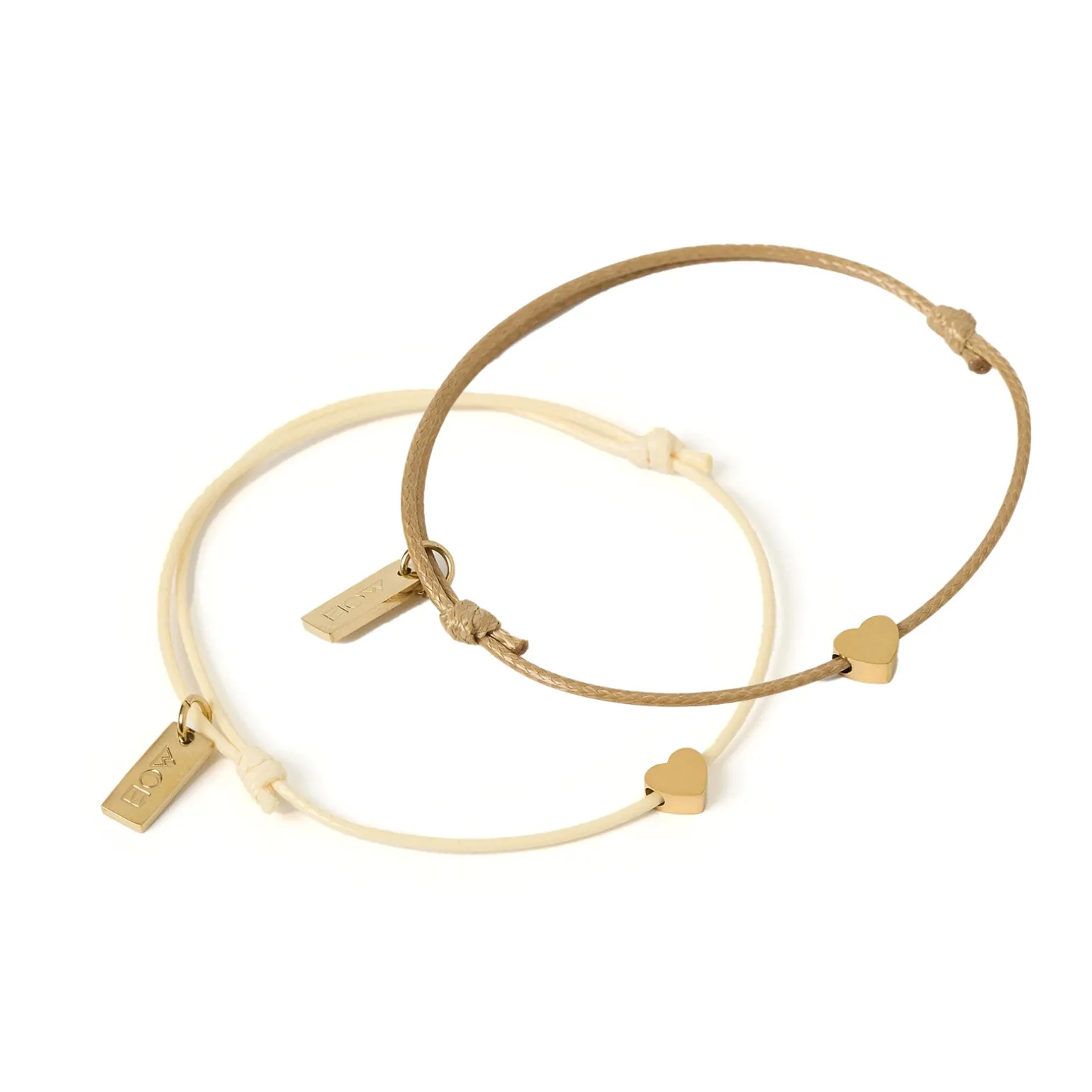 Angel Heart Friendship Bracelet Pair