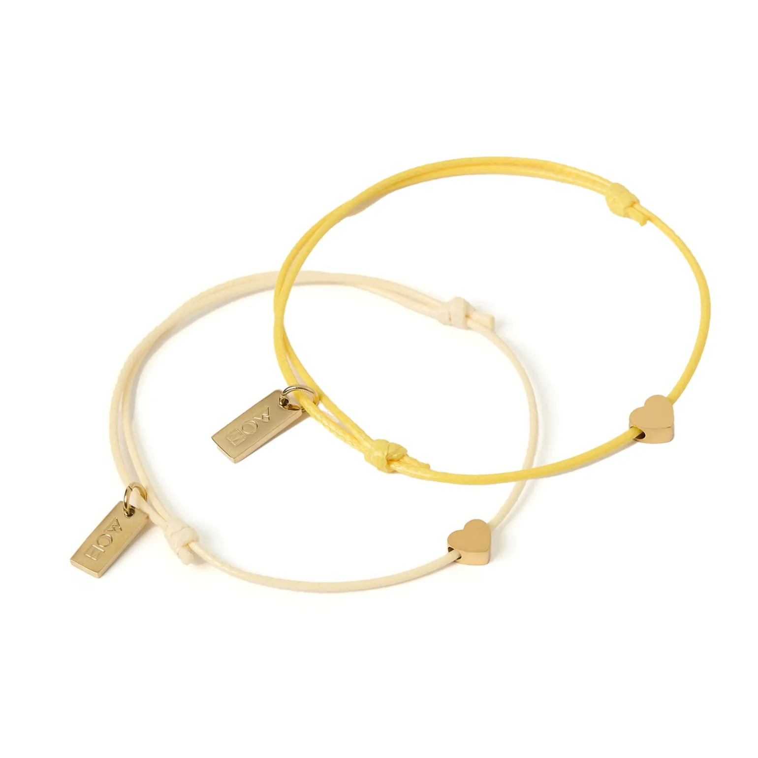 Angel Heart Friendship Bracelet Pair