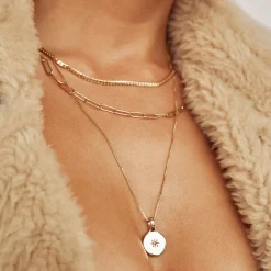 Angelo Gold Charm Necklace