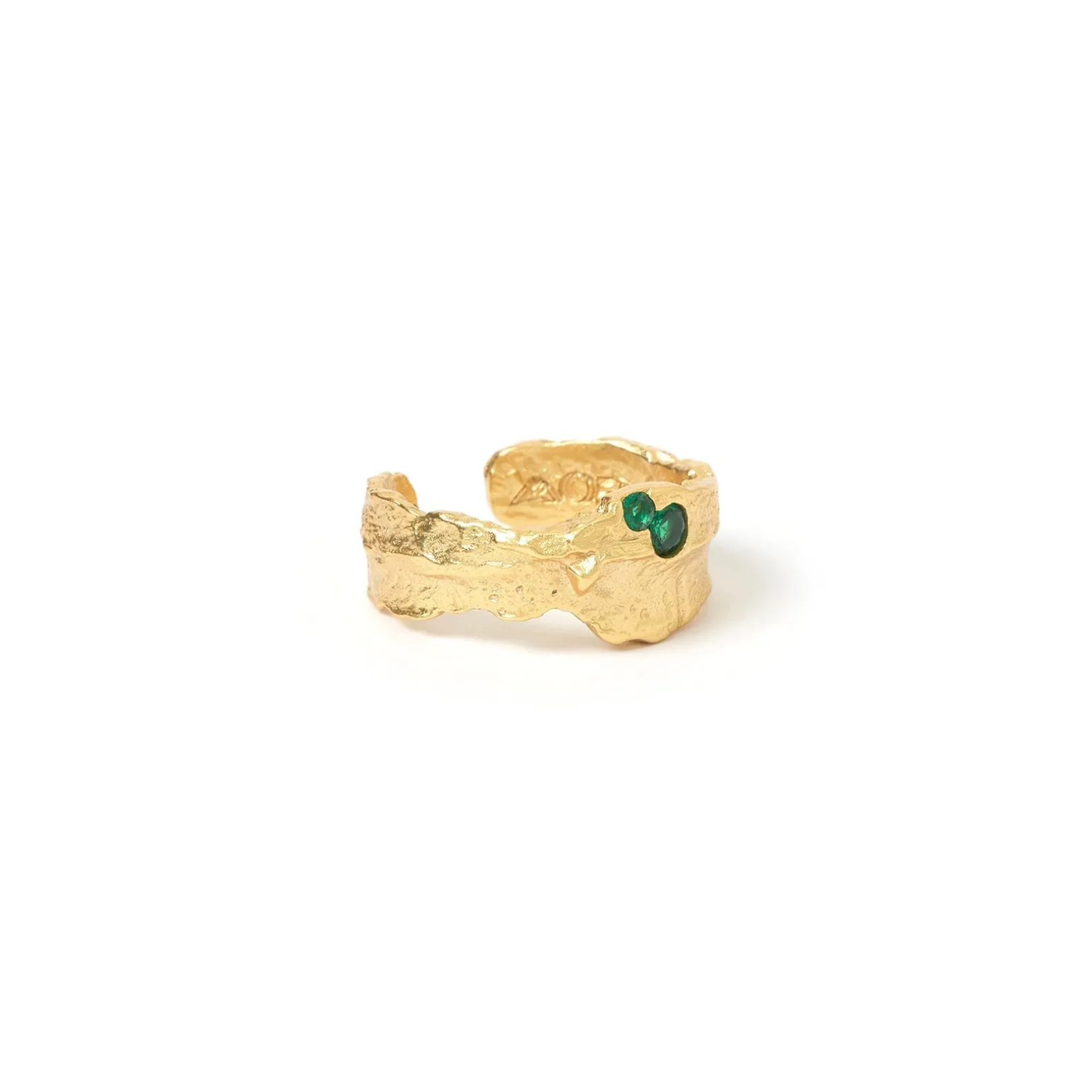 Anya Gold Ring - Emerald
