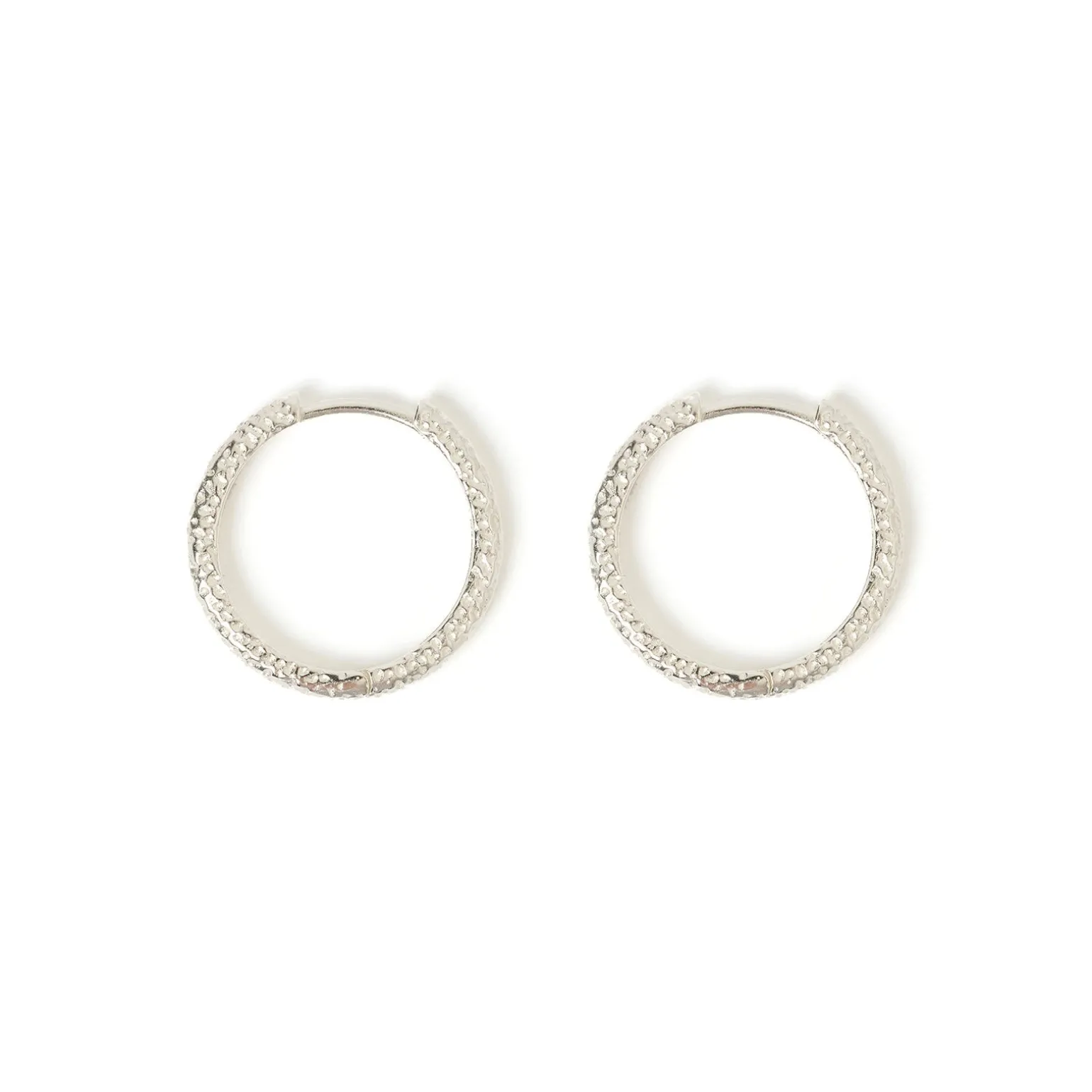 Arabella Silver Hoop Earrings