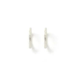 Arabella Silver Hoop Earrings
