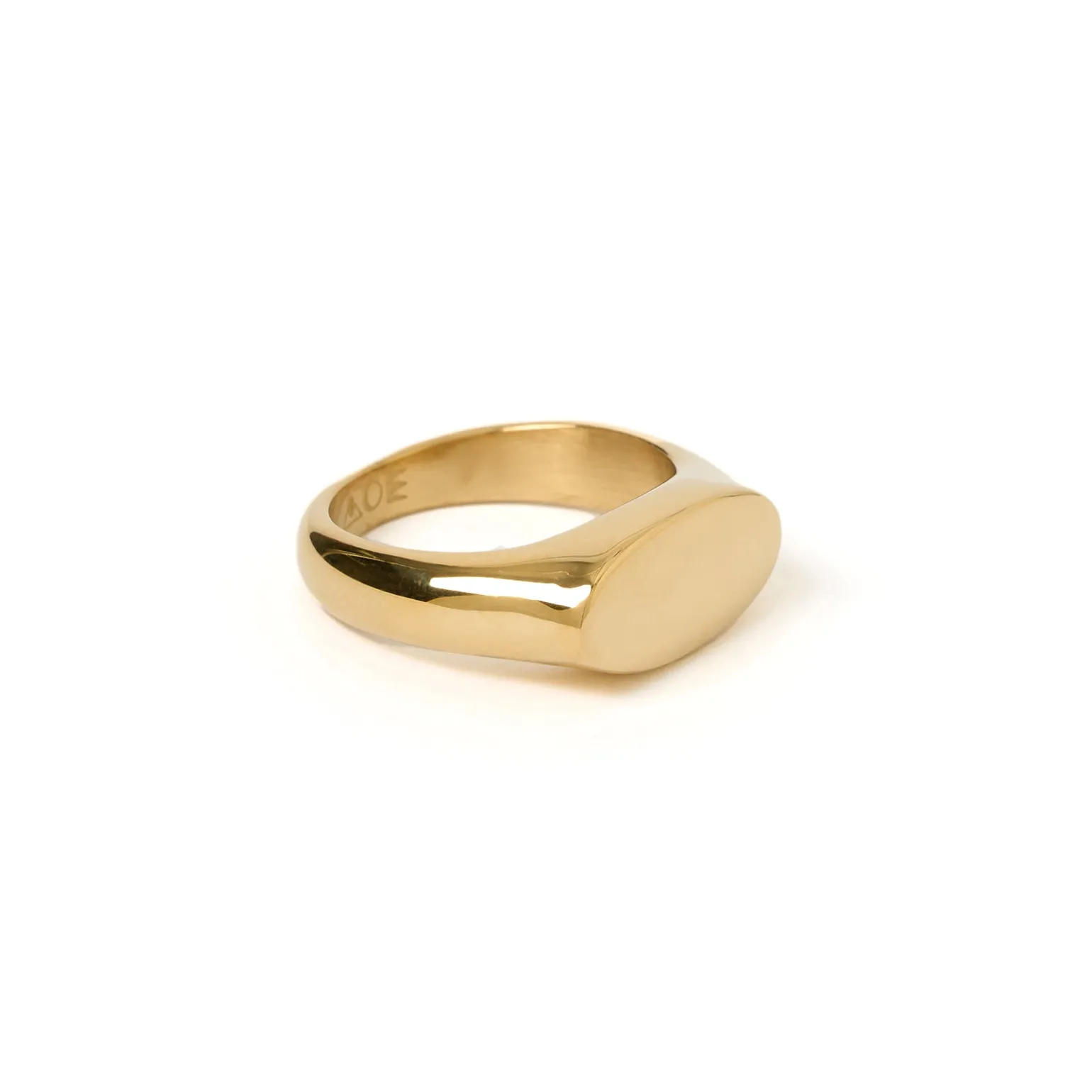 Aster Gold Signet Ring