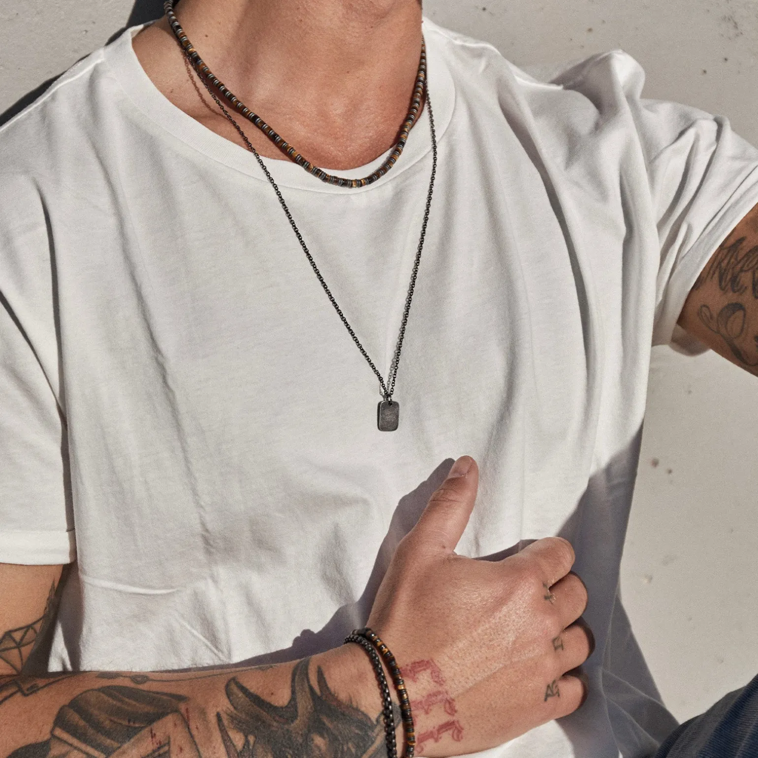 Banksy Men's Tag Necklace