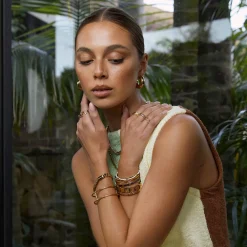 Bella Gold Hoop Earrings