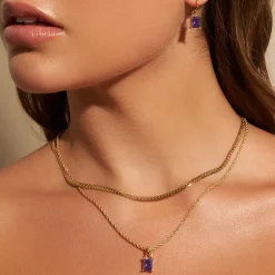 Birthstone Charm Earrings