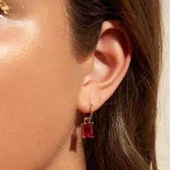 Birthstone Charm Earrings