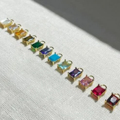 Birthstone Charm Earrings