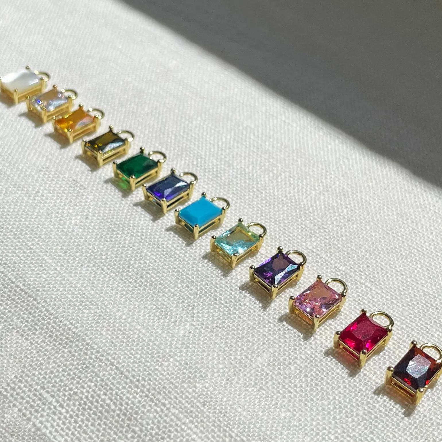 Birthstone Charm Earrings