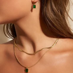Birthstone Charm Earrings