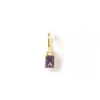 Birthstone Charm Single Stacker Earring
