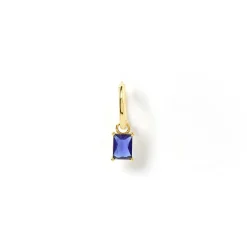 Birthstone Charm Single Stacker Earring