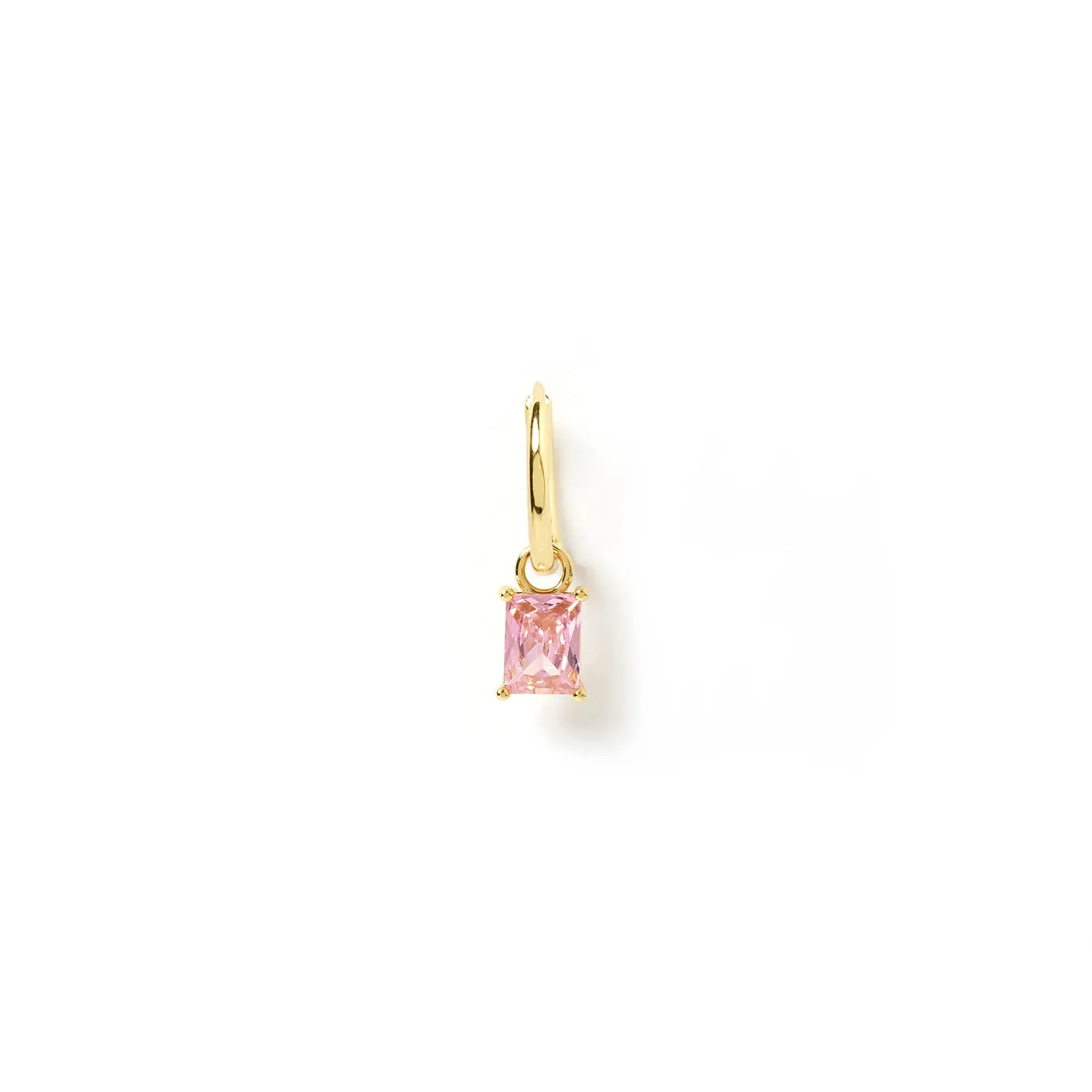 Birthstone Charm Single Stacker Earring