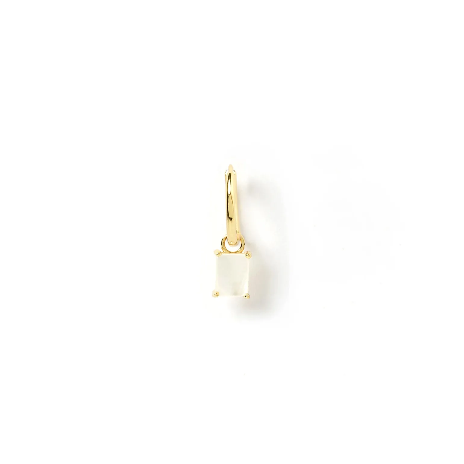 Birthstone Charm Single Stacker Earring