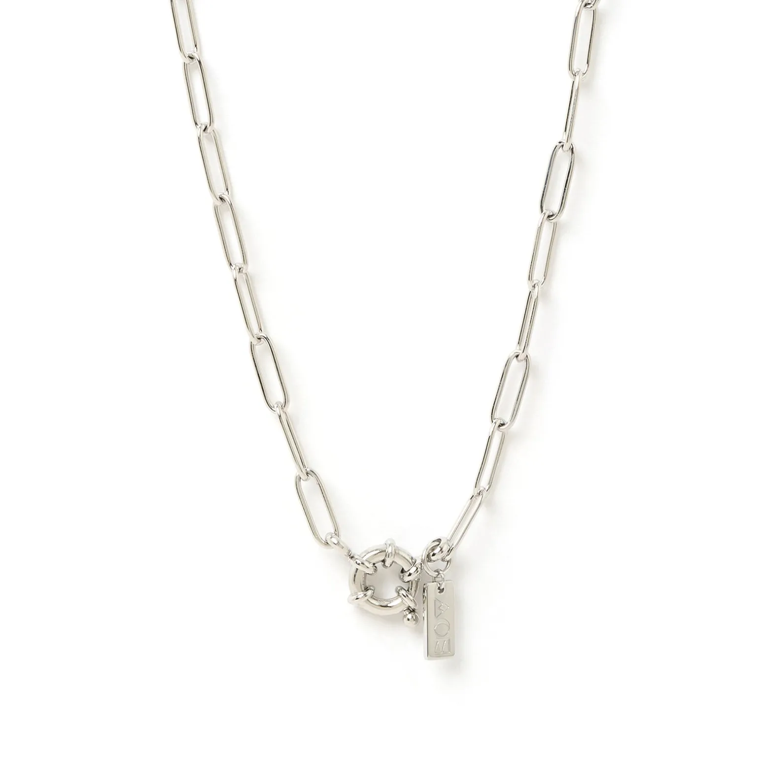 Boca Silver Stacking Chain Necklace