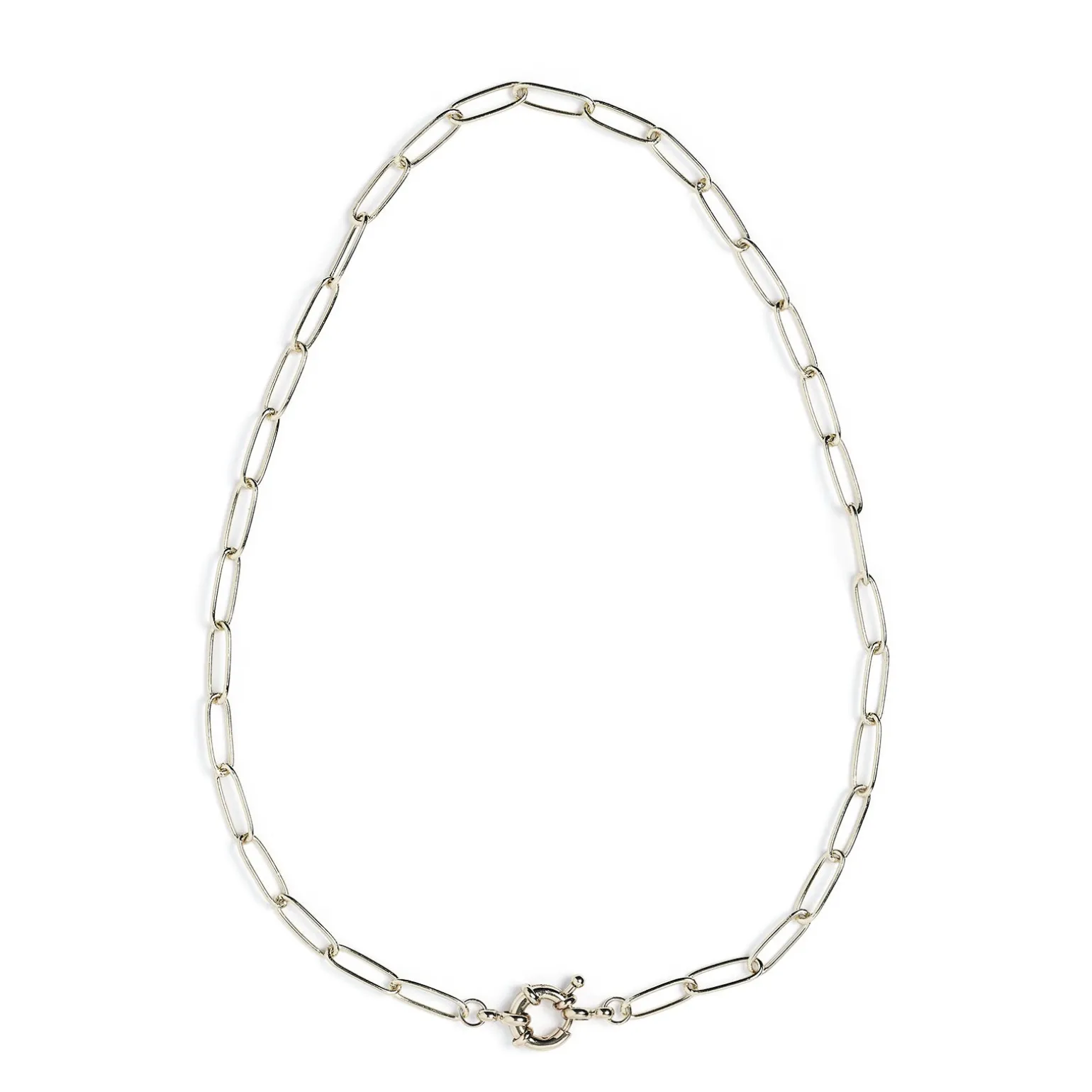 Boca Silver Stacking Chain Necklace