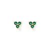 Cassia Stud Earrings - Emerald
