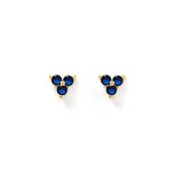 Cassia Stud Earrings - Sapphire