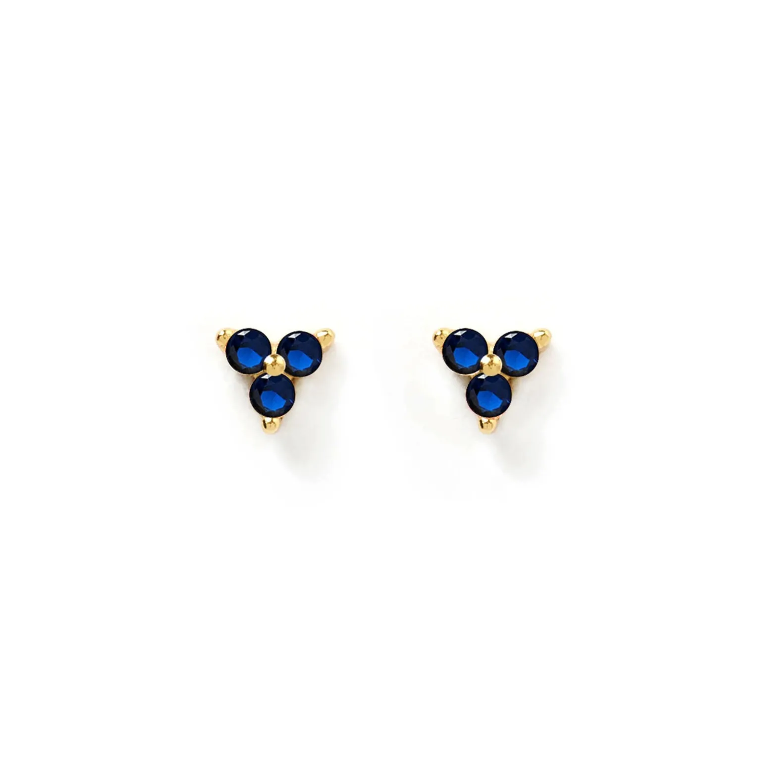 Cassia Stud Earrings - Sapphire