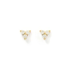 Cassia Stud Earrings - Stone