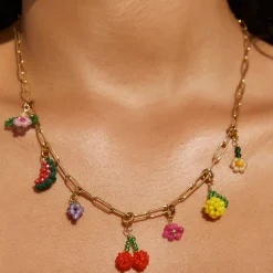 Cherry Beaded Charm