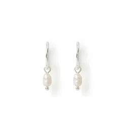 Cordelia Pearl Earrings - Silver