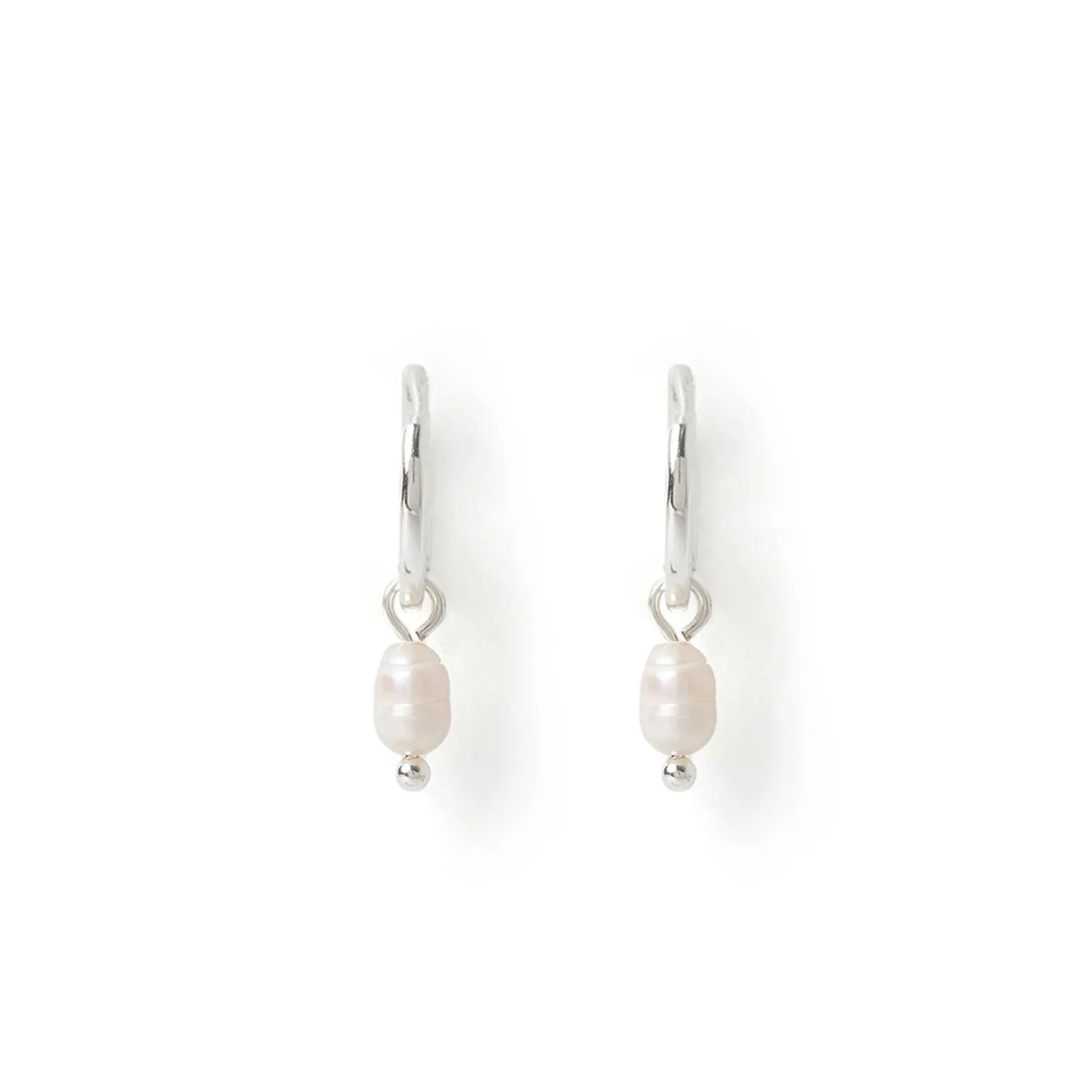 Cordelia Pearl Earrings - Silver