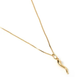 Cornicello Gold Charm Necklace - Large
