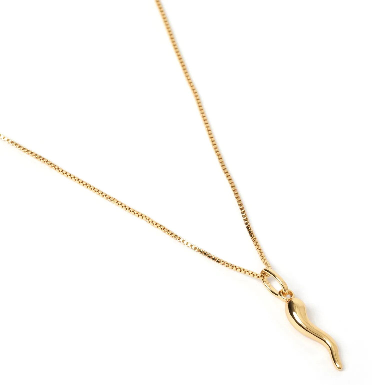 Cornicello Gold Charm Necklace - Large