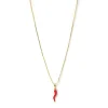 Cornicello Red Charm Necklace